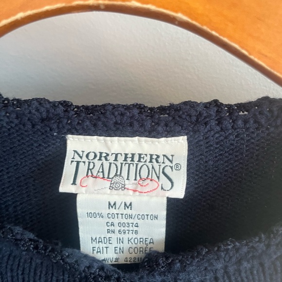 Vintage northern traditions cardigan embroidery florals beaded Grannycore M - Picture 5 of 6